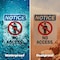 Signmission No Access OSHA Notice Sign, Plastic, 7in W x 10in L, 2PK OS-2PACK-NS-P-710-V-14343 - alternate 4
